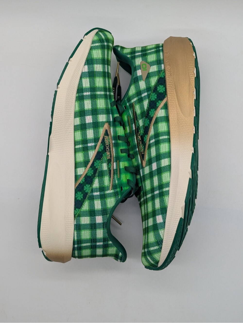 Brooks Launch 10 Run Lucky Clover Green Mens Size 11 Running Shoes 1104091D344 - Picture 8 of 9